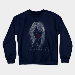 mysterious woman Crewneck Sweatshirt